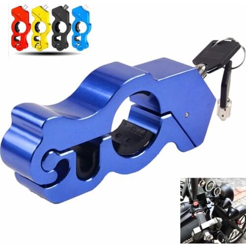 Motorcycle Scooter ATV electric car bicycle universal CNC aluminum alloy handlebar anti-theft lock handlebar horn lock