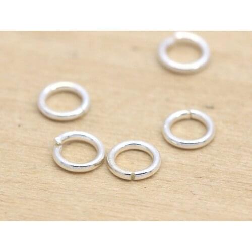 10pcs/lot 100% 925 Sterling Silver Jump Rings 4mm 5mm 6mm High Quality Split Rings Connectors DIY Jewelry Making Accessories