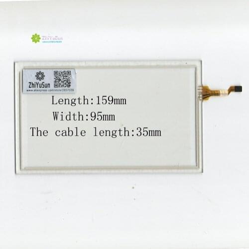 ZhiYuSun 159mm*95mm 6inch 4lines NEW touch screen panel TOUCH glass sensor 159*95 for DVD car touch screen