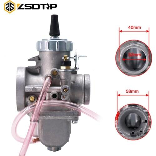 ZSDTRP Carburetor 44mm VM44-3 Enduro Street Bike Mikuni VM Series Round Slide Carburetor Carb 2/4 Stroke Racing Morocross