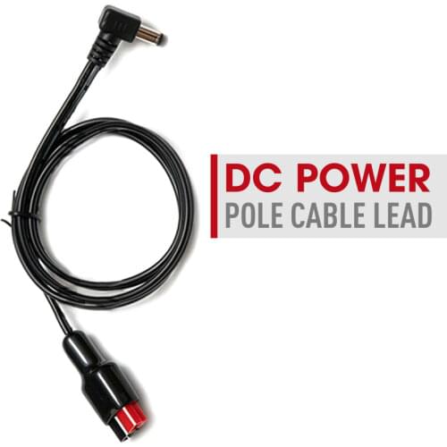 1M DC Power Pole Cable Lead For ICOM IC-705 Transceiver Electrical Socket Plugs Adaptors Standard 18AWG Double Wires Black