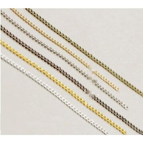 100 meters Silver tone/Antique Bronze 2.50mmx3.50mm Twist O Style Encryption Link Chain,Necklace Connector Charm Finding,DIY