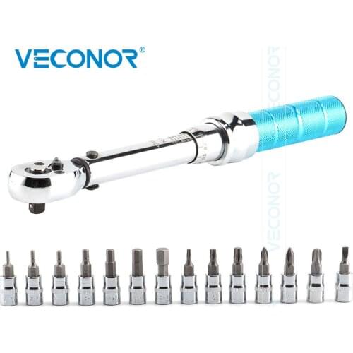 1/4 Inch 2-14N.m Preset Adjustable Torque Wrench Spanner Hand Tool For Bike Bicycle Repair