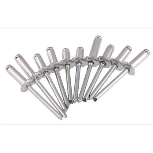 1000pcs/Lot Aluminum M3.2*6 3.2X6MM Domed round head pop rivets open end round head rivets decoration rivets metal fastners