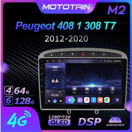 K7 Ownice 6G+128G Android 10.0 Car Radio For Peugeot 408 308 2012 - 2020 DVD Player 4G LTE GPS Navi 360 Panorama BT 5.0 Carplay