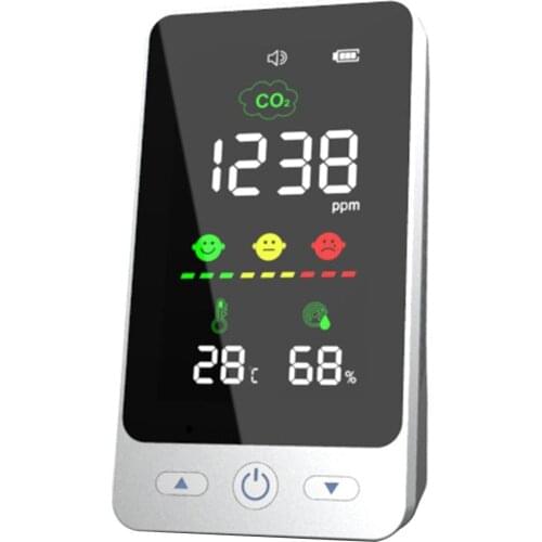 Domestic Use Carbon Dioxide Detector CO2 Concentration Ambient Temperature And Humidity Tester