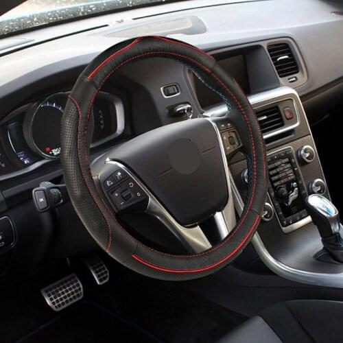 Universal Car PU Leather Steering-Wheel Covers Anti-slip Skidproof Durable for Opel Astra H G J Insignia Mokka Zafira Corsa