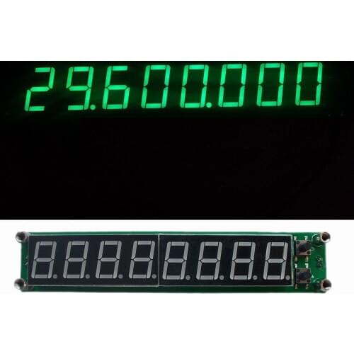 Green 0.1 to 60MHz 20MHz to 2400MHZ 2.4GHz RF Signal Frequency Counter Cymometer Tester 0.56 inch 8 LED Digital