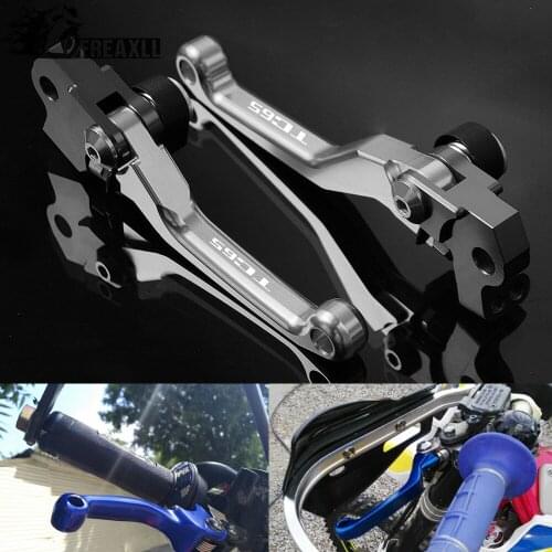 CNC Aluminum Brake Clutch Levers Motorcycle Motorbike Part Printing Pivot Dirt bike Dirtbike For HUSQVARNA TC65 TC 65 2017 2018