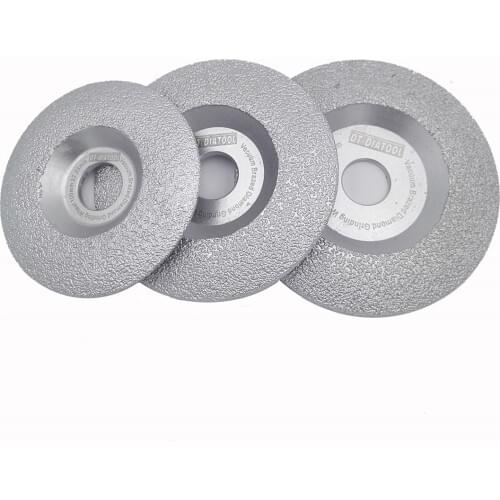 DT-DIATOOL 1pc Dia 100/115/125mm Vacuum Brazed Diamond Grinding Disc Dry or Wet Shaping Grinding Wheel for Granite Marble