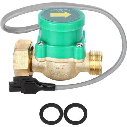 AC 220V Male Thread Water Pump Flow Sensor Pipeline Switch Valve Electronic Pressure Automatic Control Faucet Switch Controller