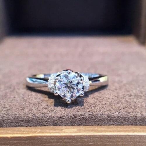 Natural Diamond 18K Gold Pure Gold Ring Beautiful Gemstone Ring Good Upscale Trendy Classic Party Fine Jewelry Hot Sell New 2020