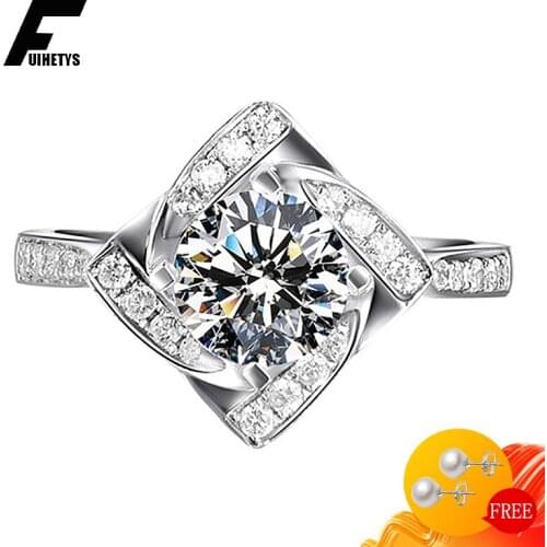 Bali Jelry Trendy Silver 925 Women Ring Jewelry Accessories Zircon Gemstone Geometric Shaped Open Rings for Wedding Dropshipping