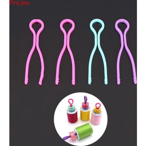 Prajna DIY Sew Machine Plastic Bobbin Thread Clip Family Sewing Accessories Prevent The Line Head Off Color Mixing Sewing Tools