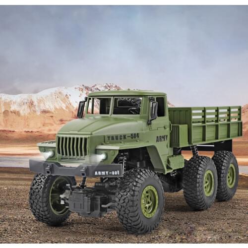 RC Truck Off-road Military Trucks Electric Toy Remote Control Truck Model 6 Wheel Drive Toy Auto Army Truck Toys For Boys Gift