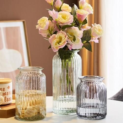 Vase Decoration Living Room декор комнаты Flower Arrangement Glass Is Transparent горшки для цветов Northern Europe Water Simple