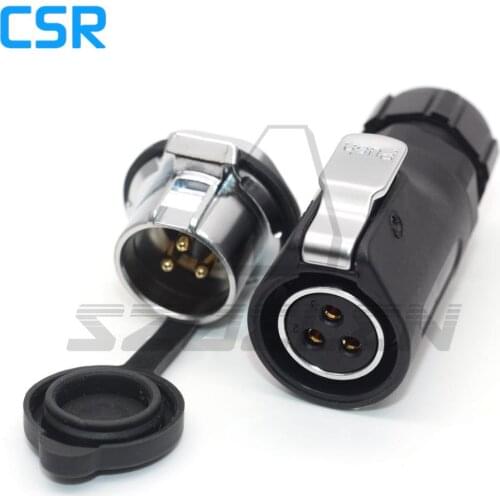 XHP20 , waterproof connector 3 pin Male Socket, IP67 Outdoor connector plug and sock, LED power cable connector 3pin