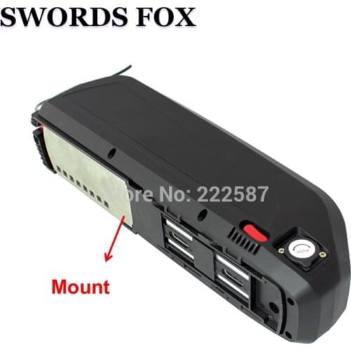 SWORDS FOX 48V 16ah 17ah 18ah 3A Charger 1000W with Samsung Panasonic E-bike Lithium ion 30A BMS Hailong electric bike Battery