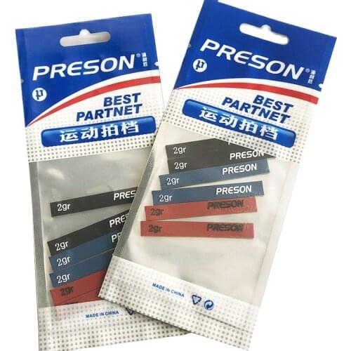 1 Pack=6pcs) TAAN Silicone tennis racket Lead Weight Tape weight balance bar Adhesive weight strip 2G