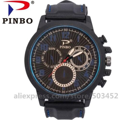 100pcs/lot Fashion Mens Watch Big Scale Wristwatch Mens Three Eyes Silicone Belt Sport Business Wholesale Zegarek Męski Stoper