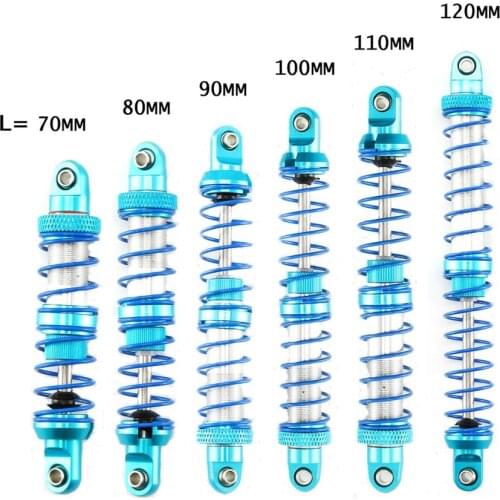 4pcs Metal Shock Absorber Suspension Damper Oil Adjustable Metal Shock Absorber Universal Damper Different Types for RC Car Part