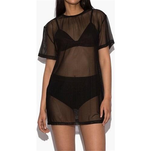 Free Shipping Hot Sexy Women Summer Beach Dress Swimwear Mesh Bikini Cover Up Pullover Cardigan Bathing Suit swimsuit cover up