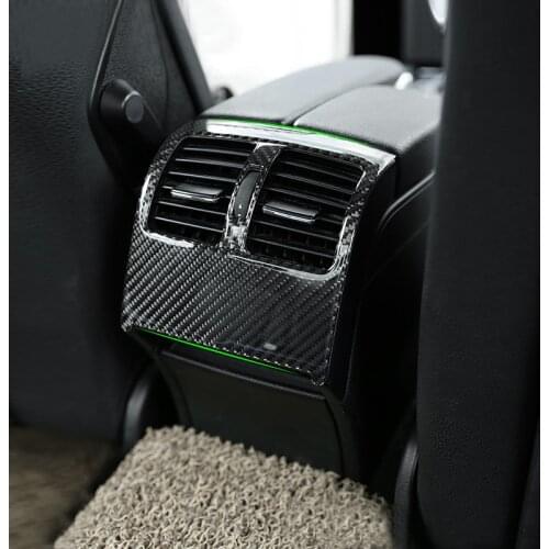 Car Carbon Fiber Rear / Dashboard Panel Air Condition Air Vent Outlet Cover Trim For Mercedes Benz C Class W204 2007 2008 - 2013