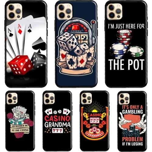 Casino Gambling Funda Case For iPhone X XR XS MAX 12 Mini 11 Pro Max 5S 6S 8 7 Plus SE 2020 Cover Shell