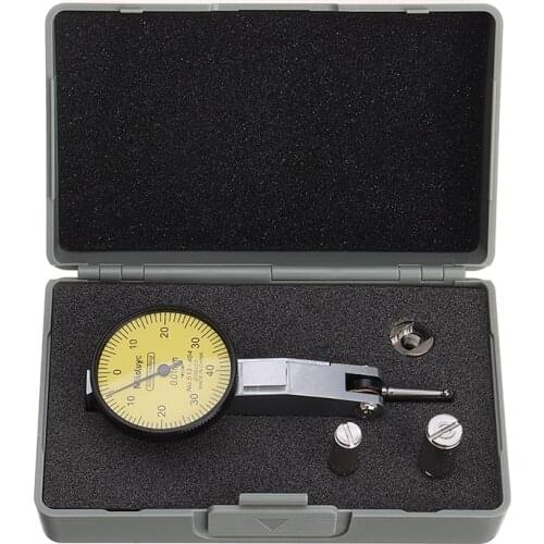Dial Gauge Test Indicator Precision Inch Metric Reading with Dovetail Rails Mount 0-40-0 0.01mm Accurate Measurement Tool Mayitr