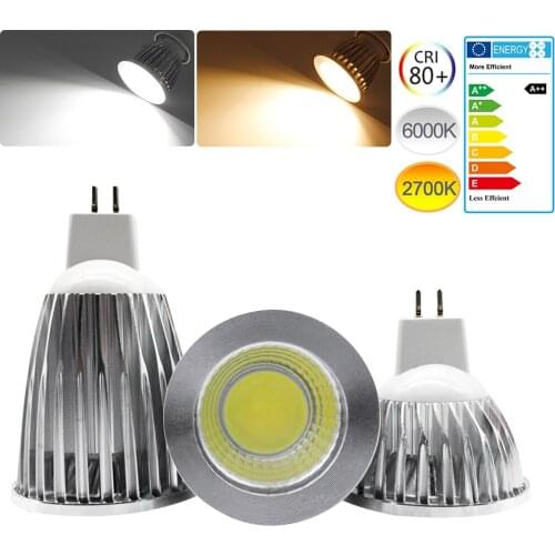 COB Led Spotlight 9W 12W 15W Super Bright LED Lamp MR16 COB Bulb White Warm White led Light DC12V Dimming Spotlight Lamp