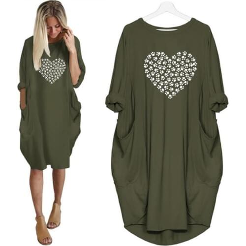 2021 Arrival T-Shirt For Women Pocket DOG PAW Letters Print Women Harajuku Tshirt Plus Size Cotton Cute Size Cactus