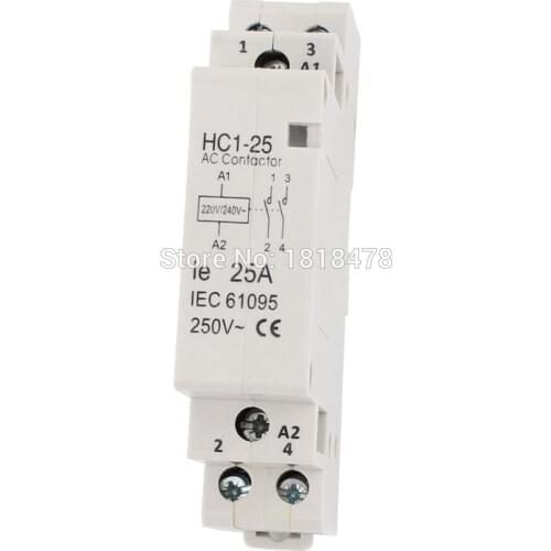 HC1-25 25A Household AC 220/240V Coil 25A AC 250V 2P Enclosed AC Contactor HC1-25