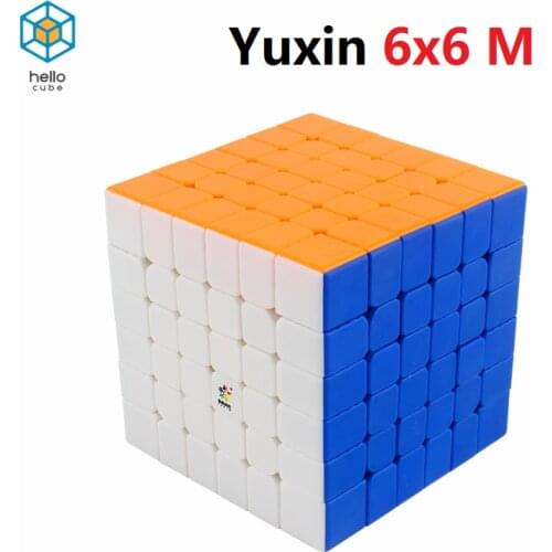 HelloCube YuXin Little Magic 6x6 M Magnetic Magic Cube Zhisheng 6x6 M magic cube toy Stickerless Speed Neo Cube