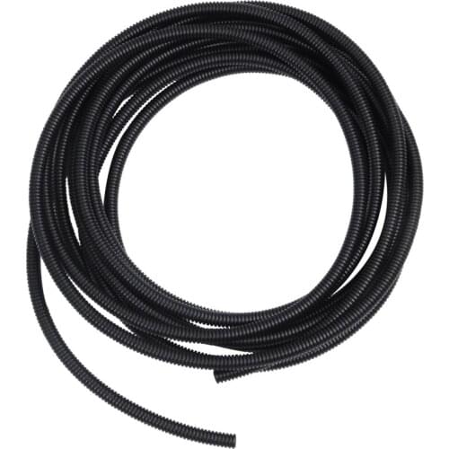 Quality 8mm Flexible PVC Corrugated Gas Tubing Pond Conduit Tube 7M Black