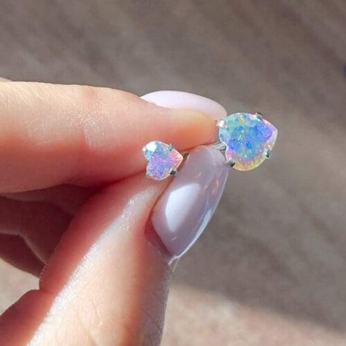 14G Double Heart AB Belly Button Ring Multicolor Navel Piercing Ring Zircon Surgical Steel Ombligo Cute Belly Ring Nombril