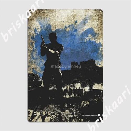 Leon Kennedy Resi 2 Minimalist Art Metal Signs Bar Cave Vintage Plates Cinema Kitchen Tin sign Posters