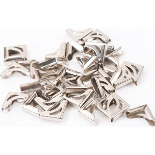 Metal Corners For Books Scrapbooking Photo Albums Menus Corner Protectors Metal Crafts DIY Ornament 11x11x3mm 100pcs
