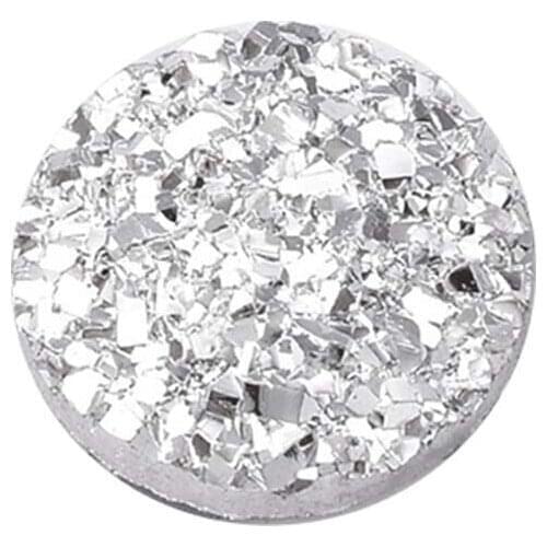 Fashion Round Ore Crystal Cluster Bump Jewelry Resin Drill Gypsophila Diamond DIY Handmade Jewelry 12mm