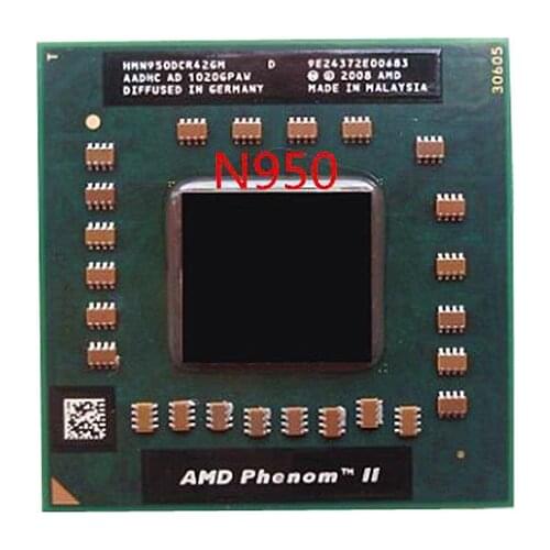 Free shipping Original Laptop CPU N950 N 950 HMN950DCR42GM 2.1 GHz 1MB Quad Core Notebook processors Laptop CPU