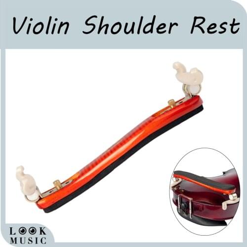 4/4 3/4 Tiger Flame Maple Violin Shoulder Rest W/Cloth Violin Parts & Accessories