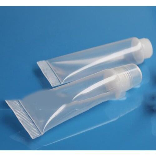 10Pcs 8g Empty Cosmetics Lipstick Tube Lip Balm Soft Refillable Tube Makeup Squeeze Clear Lip Gloss Bottle Container