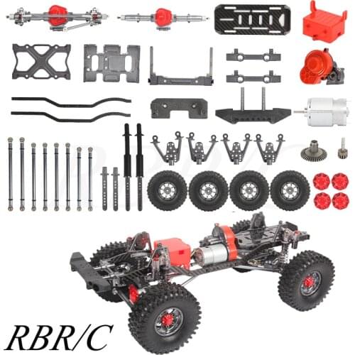 RBR/C Various Metal Parts DIY Modified Upgraded Accessory Use For SCX10 1:10 Off-Road Four-Wheel Drive RC Car Chassis Frame