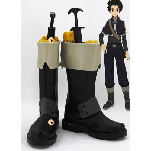 SAO Sword Art Online 2 ALO Kirigaya Kazuto Kirito Cosplay Shoes Slipper For Christmas Halloween Custom Made