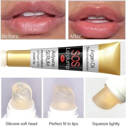 Lip Care Serum Instant Volum Sing Lip Plumper Moisturizing Repairing Reduce Lip Fine Line Mask Collagen Lip Plump Lip Gloss