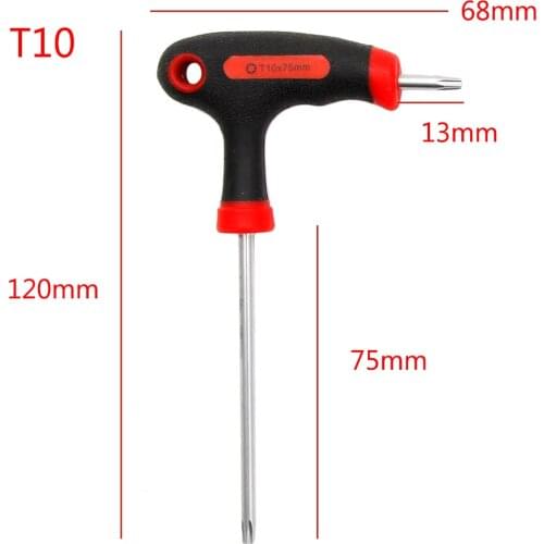 T-Handle Grip Torx & Hex Allen Key Screwdriver Driver Tool T10/15/20/25/30/40