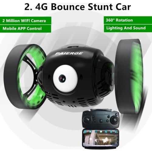 Smart Bounce Camera RC Stunt Car 2.4G 30mins With HD WIFI Camera APP control 360 Degree Rotation Remote Control Stunt Car Toy