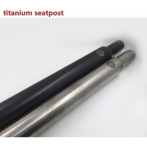 2color folding bike titanium seatpost ultralight for brompton titanium seatpost 580mm black/silver