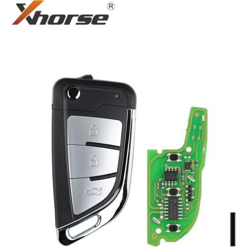 Xhorse XEKF21EN VVDI Super Remote for BMW Style 3 Silver Buttons Knife Type 1 Piece