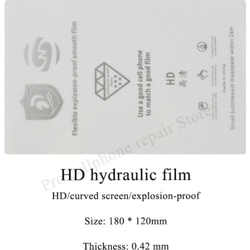 50/100pcs of HD hydraulic film screen protector for all cutting machine and SS-890C for iPhone HUAWEI XIAOMI SAMSUNG