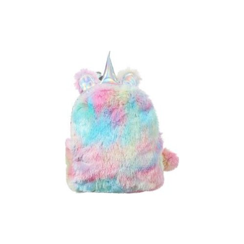 1pcs/lot Mini Unicorn Backpack Bags For children Winter Faux Fur Small Bagpack girl small Schoolbag